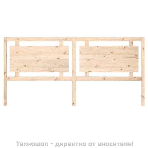 Горна табла за легло, 205,5x4x100 см, бор масив