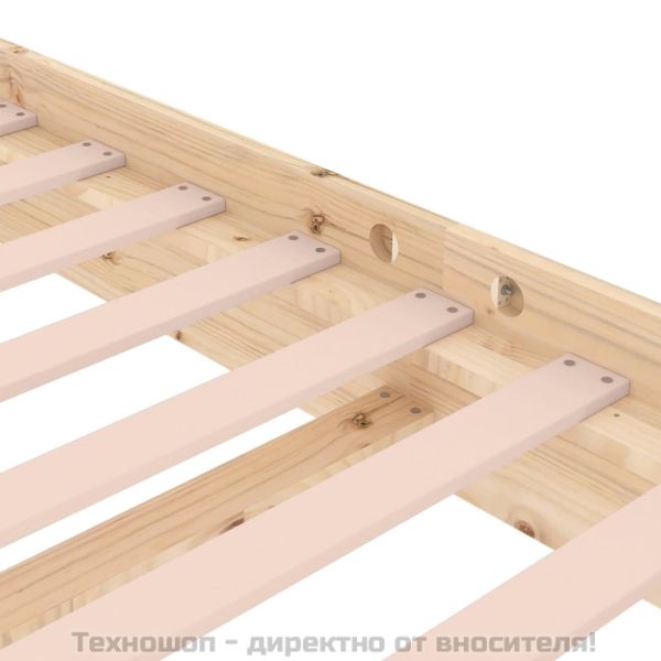 Рамка за легло, масивно дърво, 75x190 см, Small Single