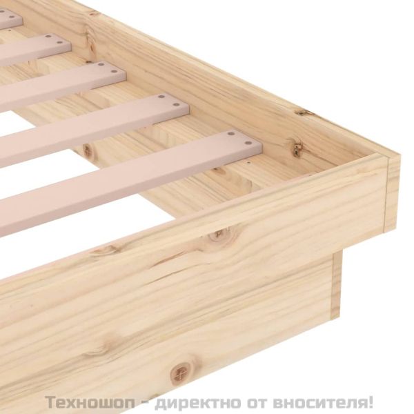 Рамка за легло, масивно дърво, 75x190 см, Small Single