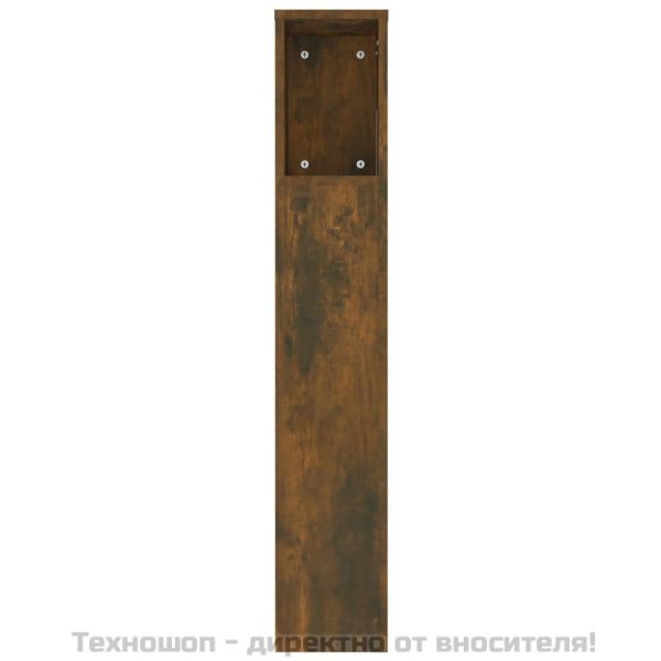 Табла за легло тип шкаф, опушен дъб, 220x18,5x104,5 см