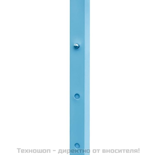 Сгъваема парти шатра със странични стени, 3x6 м, стомана, бяла