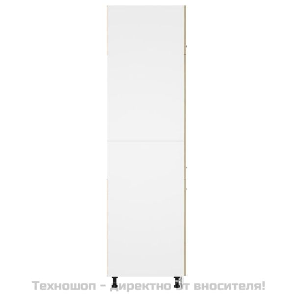 Шкаф за хладилник, дъб сонома, 60x57x207 см, инженерно дърво