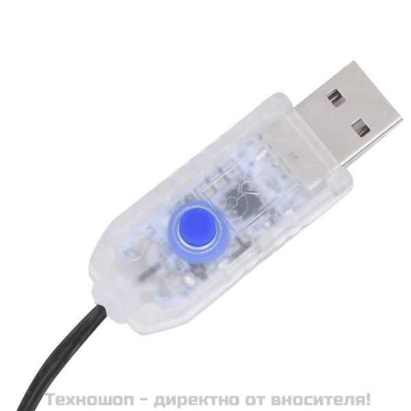 Светещ стринг 400 LED за закрито или открито 40 м студено бял