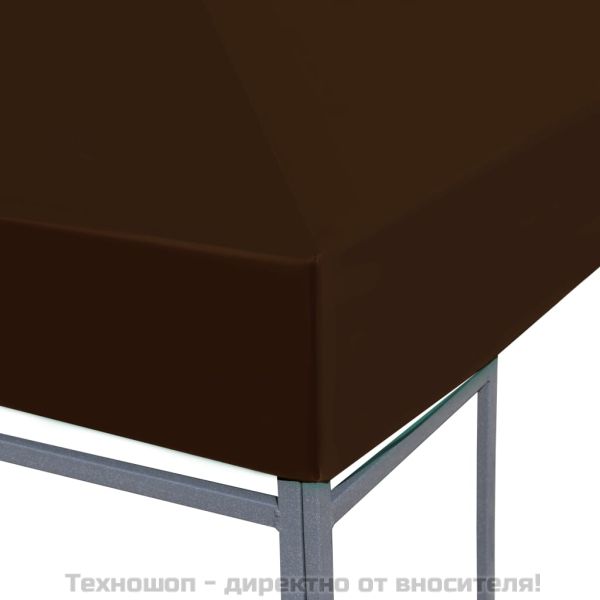 Покрив за шатра, 310 г/м², 3x4 м, кафяв