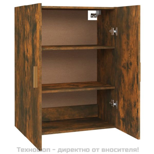 Окачен стенен шкаф, опушен дъб, 69,5x34x90 см