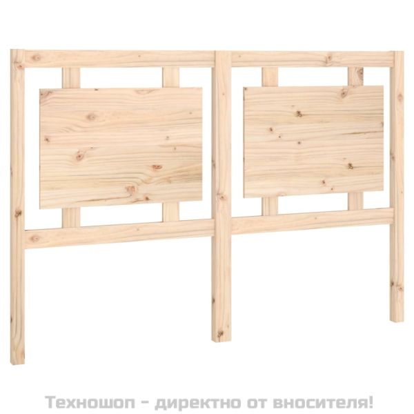 Горна табла за легло, 145,5x4x100 см, бор масив