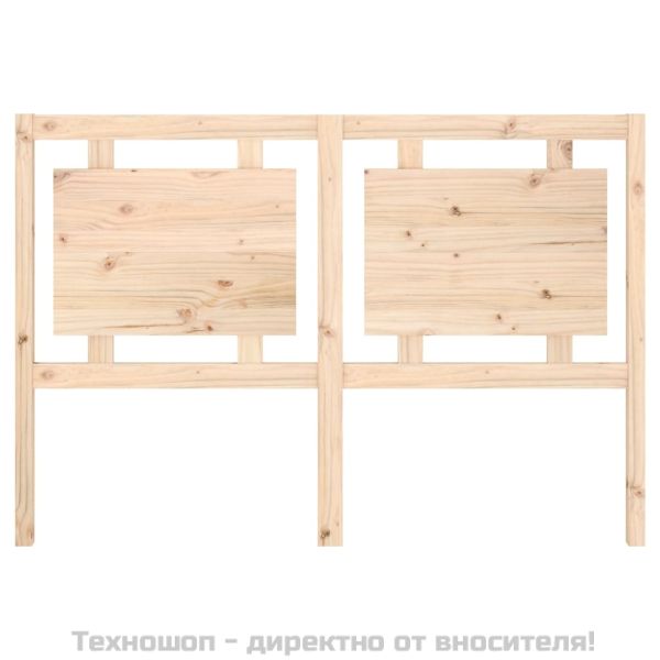 Горна табла за легло, 145,5x4x100 см, бор масив