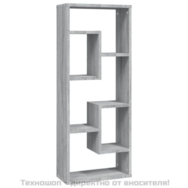 Стенен рафт, сив сонома, 36x16x90 см, инженерно дърво