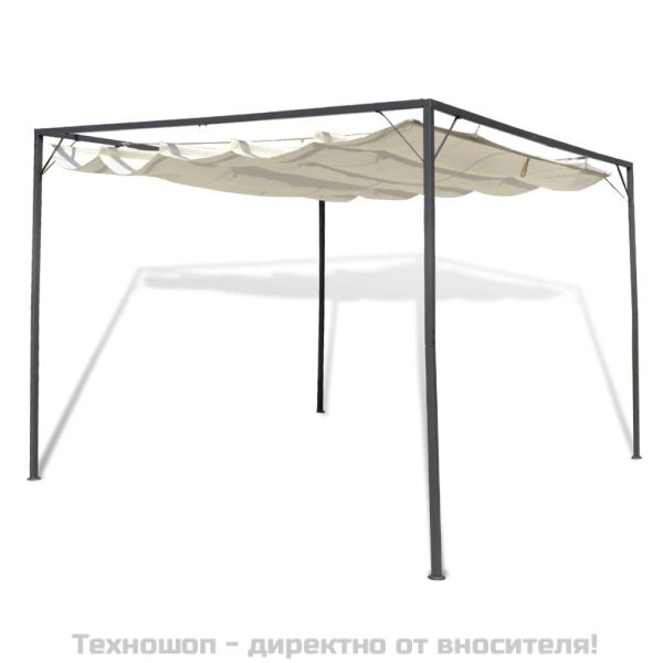 Градинска шатра с подвижен покрив