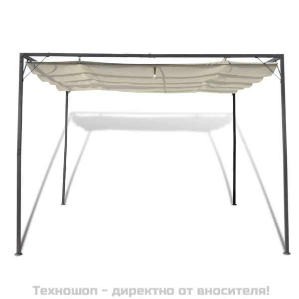 Градинска шатра с подвижен покрив