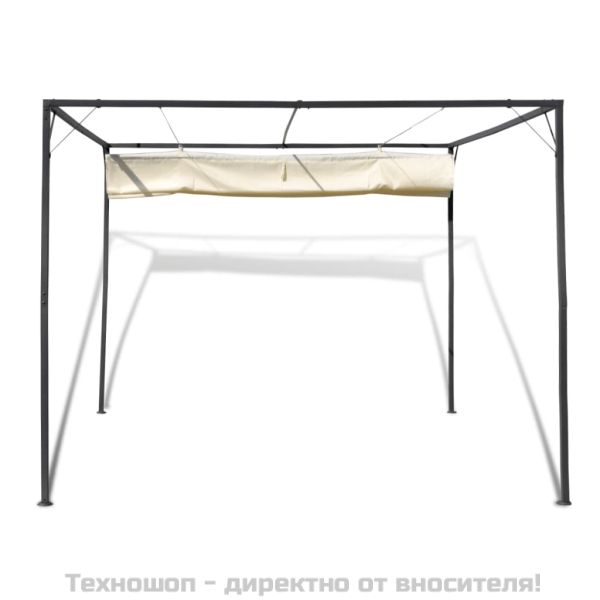 Градинска шатра с подвижен покрив