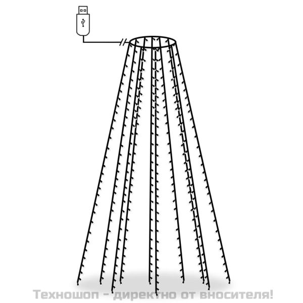 Коледни лампички мрежа с 300 LED 300 см