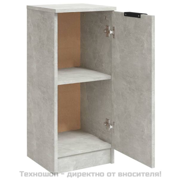 Сайдборди, 2 бр, бетонно сиви, 30x30x70 см, инженерно дърво