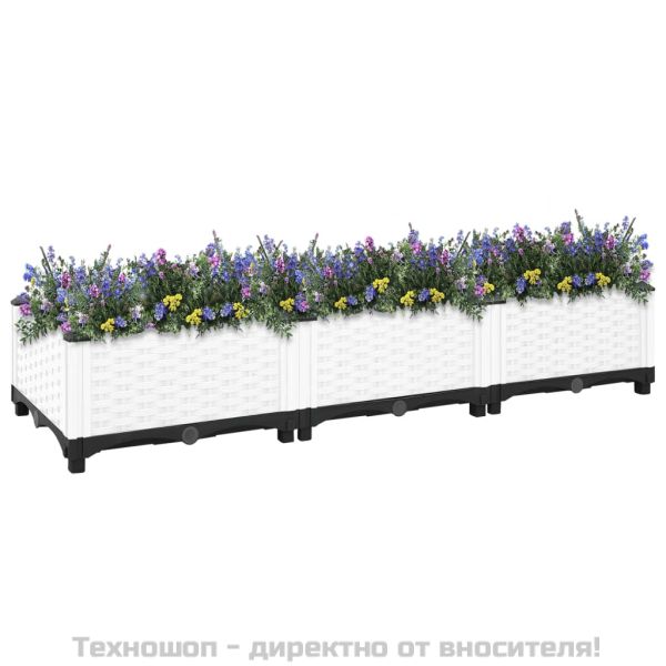 Повдигната леха, 120x40x23 см, полипропилен