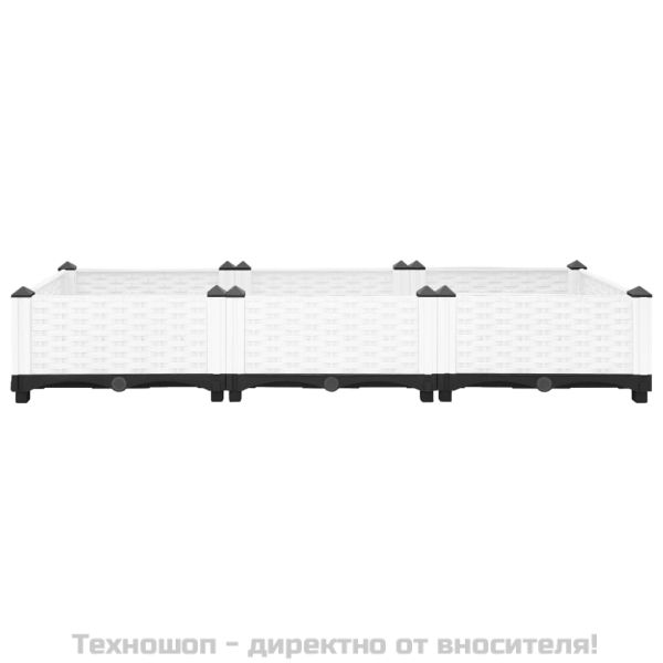 Повдигната леха, 120x40x23 см, полипропилен