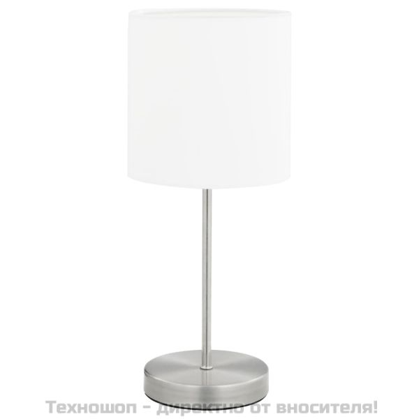 Настолни лампи, 2 бр, сензорен бутон, бели, E14