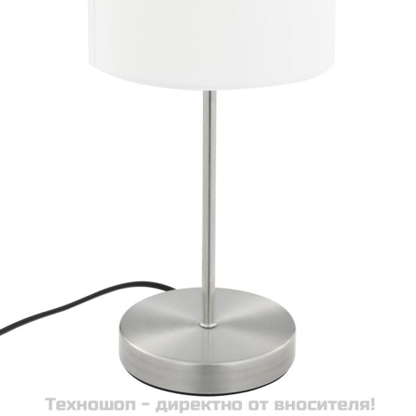 Настолни лампи, 2 бр, сензорен бутон, бели, E14