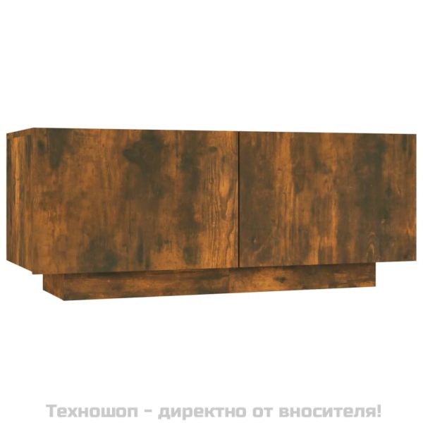 ТB шкаф, опушен дъб, 100x35x40 см, инженерно дърво