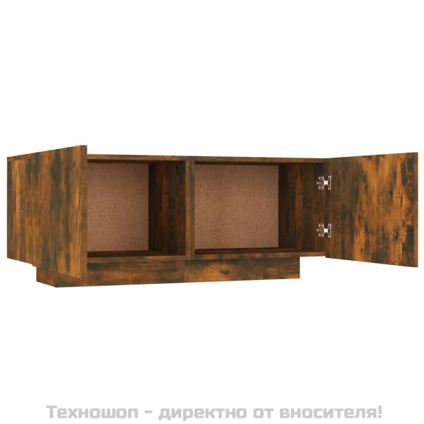 ТB шкаф, опушен дъб, 100x35x40 см, инженерно дърво