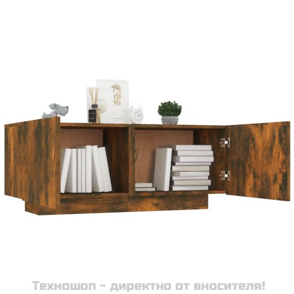 ТB шкаф, опушен дъб, 100x35x40 см, инженерно дърво