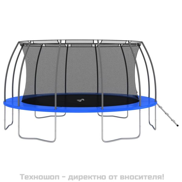 Комплект батут, кръгъл, 488x90 см, 150 кг