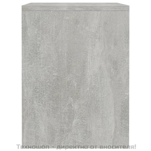 Нощни шкафчета 2 бр бетоново сиво 40x30x40 см инженерно дърво