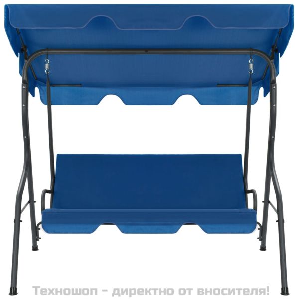Градинска люлка, тъмносиня, 170x110x153 см, текстил