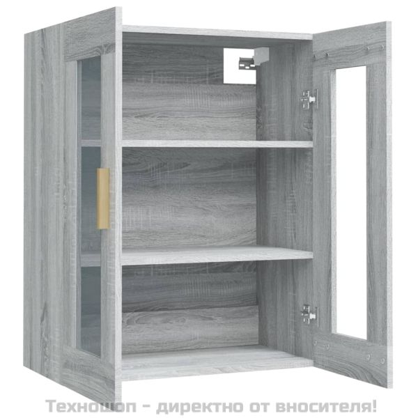 Окачен стенен шкаф, сив сонома, 69,5x34x90 см