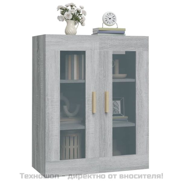 Окачен стенен шкаф, сив сонома, 69,5x34x90 см