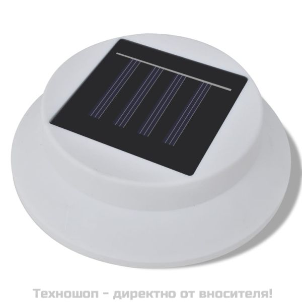 Комплект външни соларни LED лампи за ограда – 6 броя