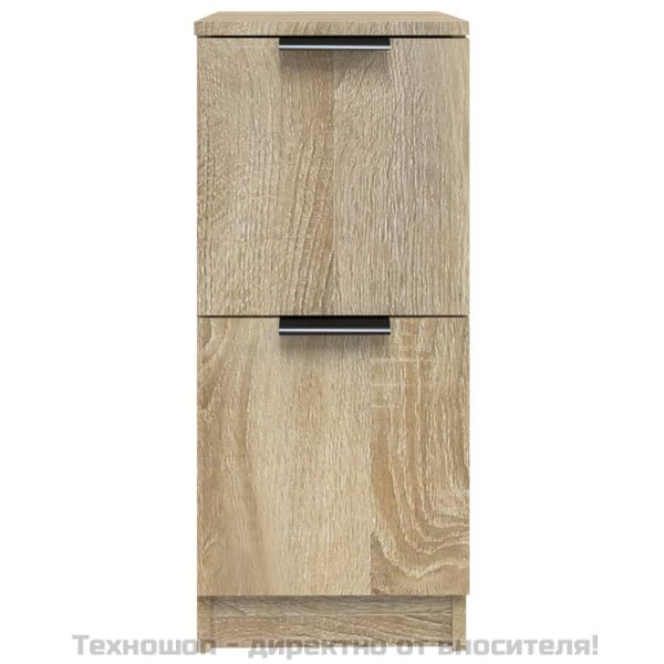 Сайдборди, 2 бр, дъб сонома, 30x30x70 см, инженерно дърво