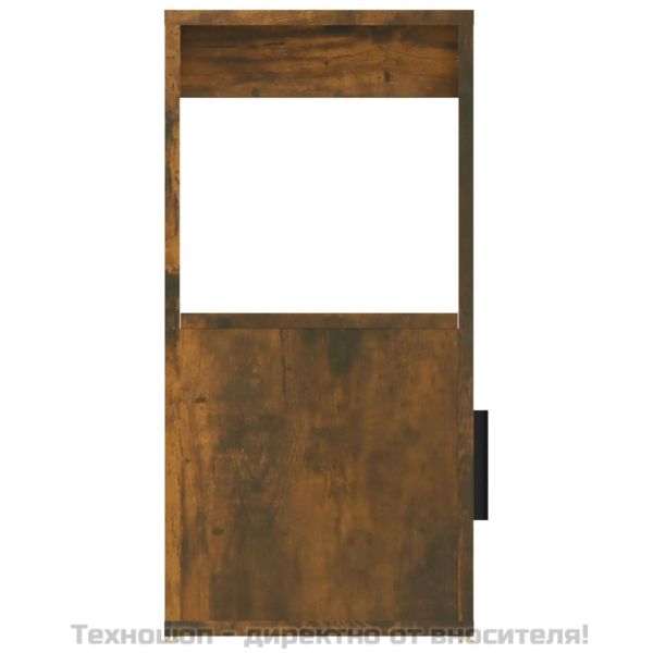 Сайдборд, опушен дъб, 80x30x60 см, инженерно дърво