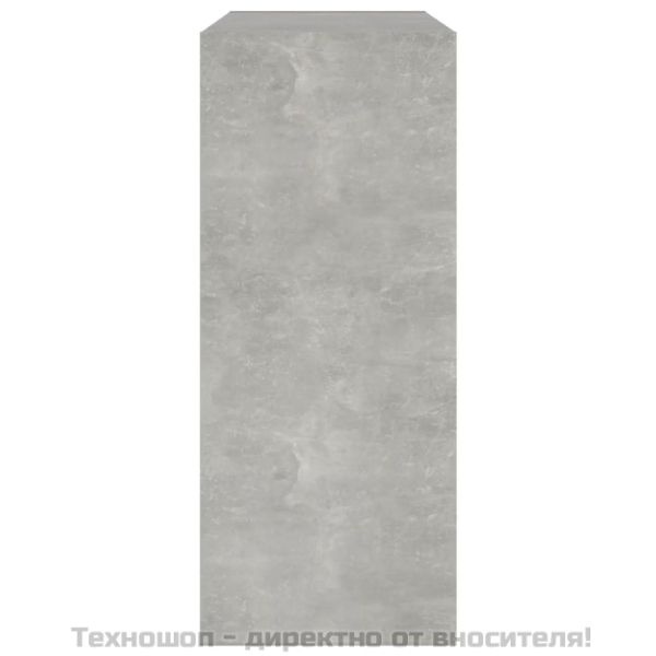 Библиотека/разделител за стая, бетонно сива, 80x30x72 см