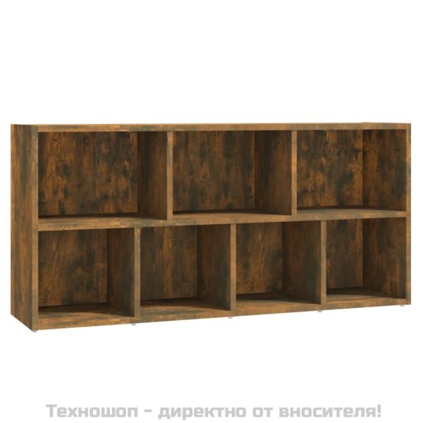 Библиотека, опушен дъб, 50x25x106 см