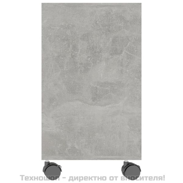 Странична маса, бетонно сива, 70x35x55 см, инженерна дървесина