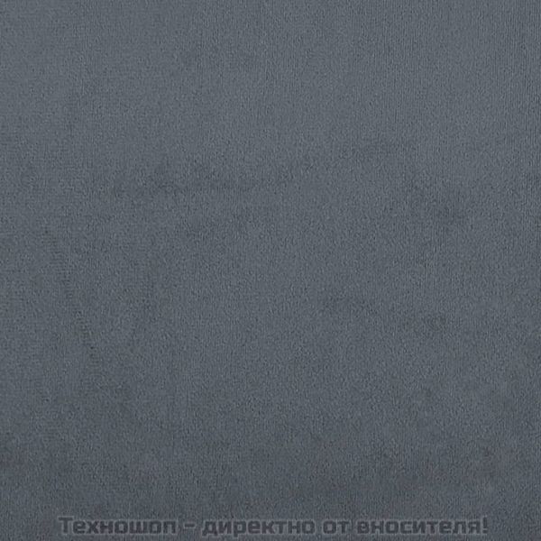 Трапезни столове, 2 бр, тъмносиви, кадифе