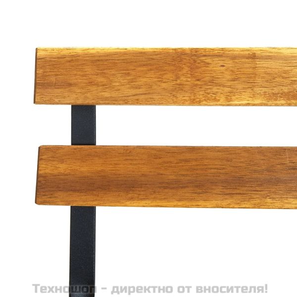 Сгъваеми градински столове, 8 бр, стомана и акация масив
