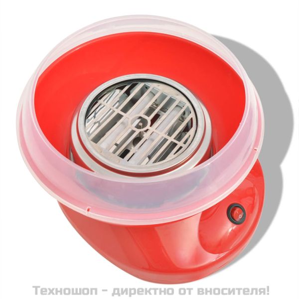 Машина за захарен памук, 480 W, червена