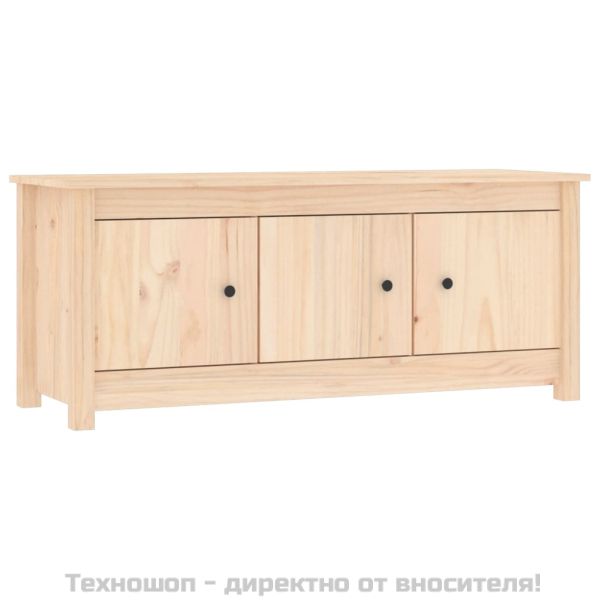 Шкаф за обувки, 110x38x45,5 см, бор масив