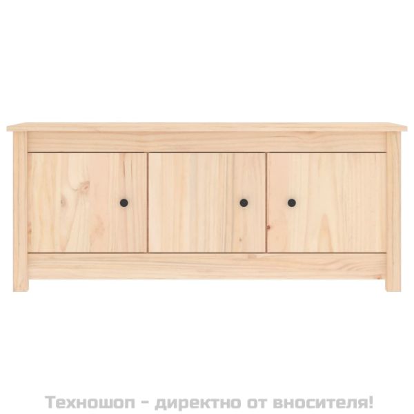 Шкаф за обувки, 110x38x45,5 см, бор масив