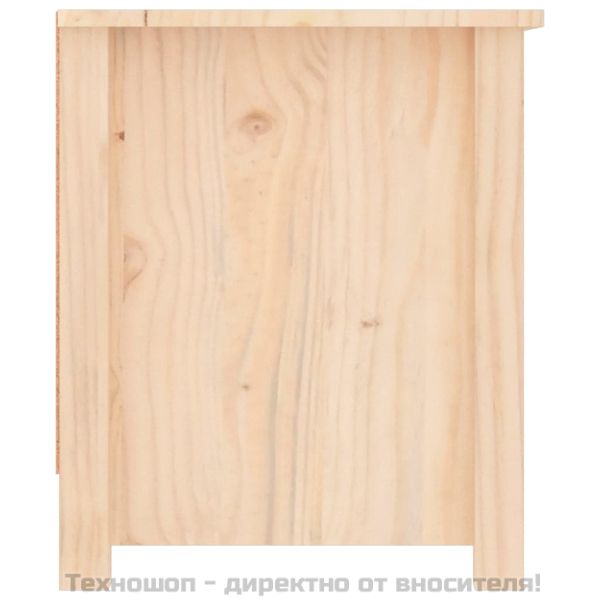 Шкаф за обувки, 110x38x45,5 см, бор масив