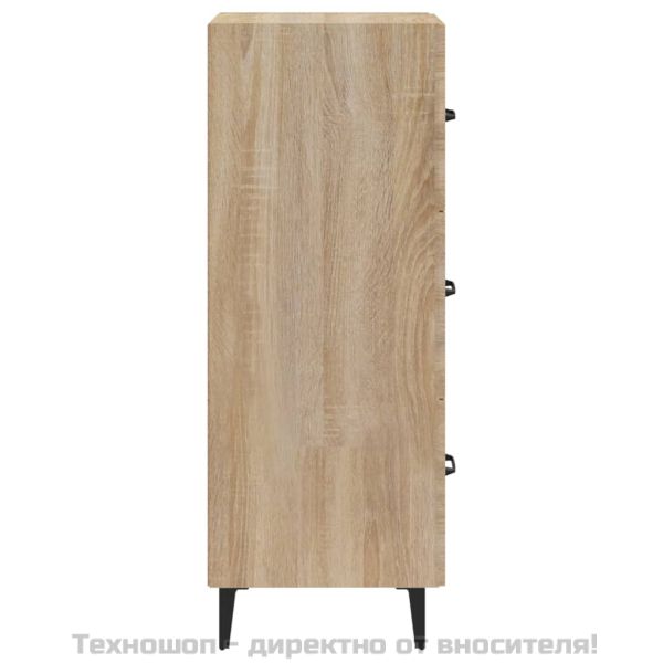 Сайдборд, дъб сонома, 34,5x34x90 см, инженерно дърво