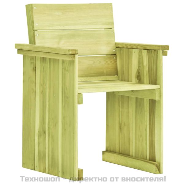 Градински стол, импрегнирана борова дървесина