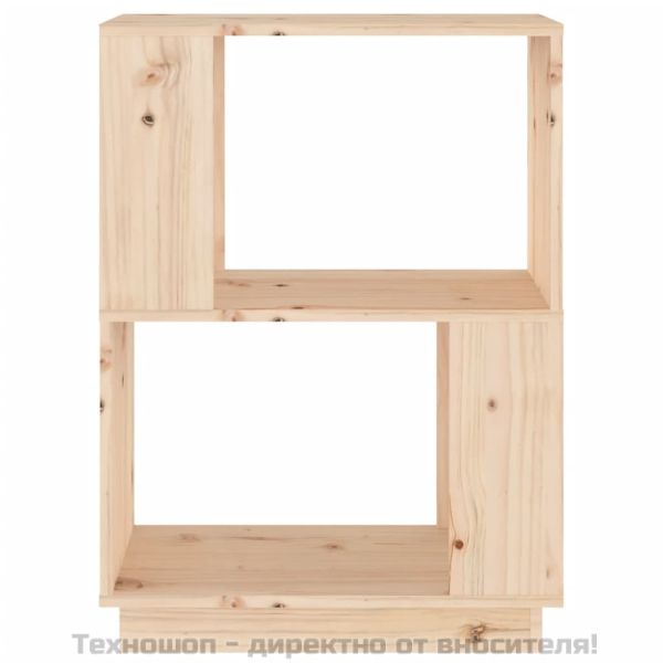 Библиотека/разделител за стая, 51x25x70 см, бор масив