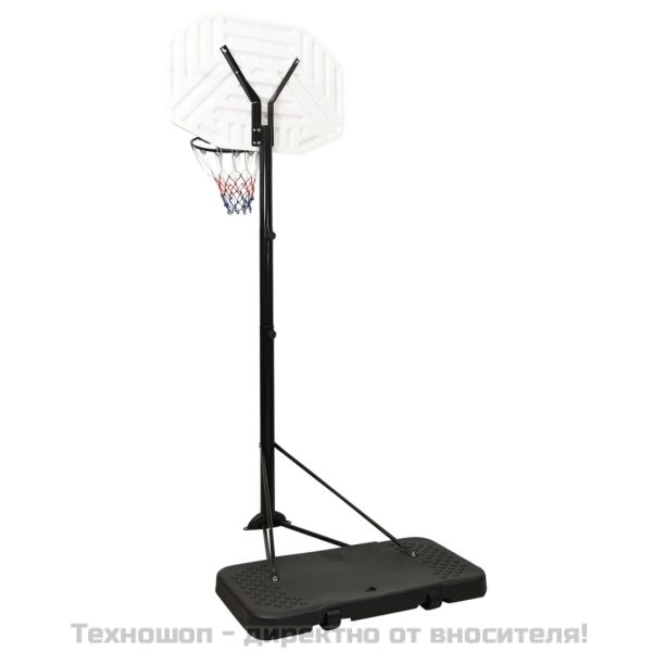 Баскетболна стойка, бяла, 258-363 см, полиетилен