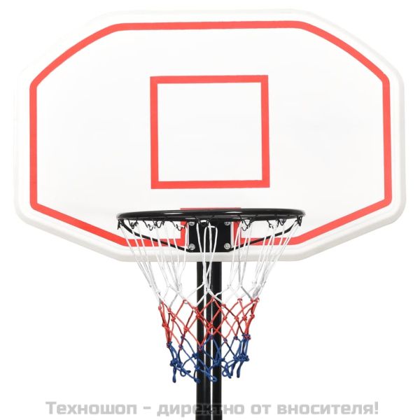 Баскетболна стойка, бяла, 258-363 см, полиетилен