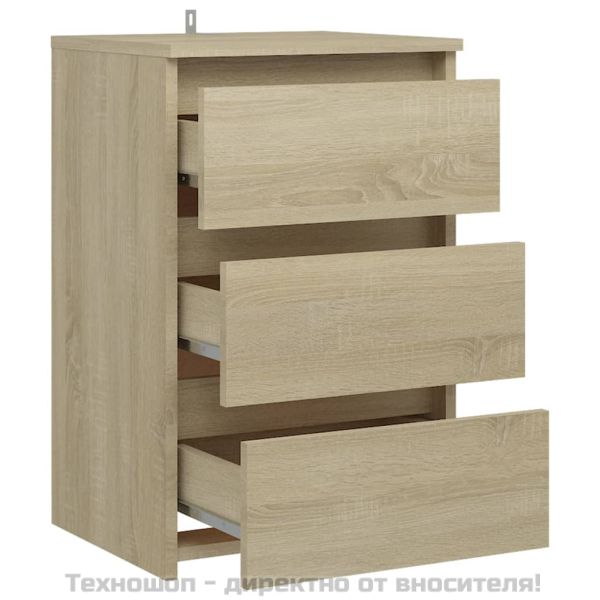Нощни шкафчета 2 бр сонома дъб 40x35x62,5 см инженерно дърво