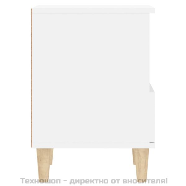 Нощни шкафчета, 2 бр, бели, 40x35x50 см