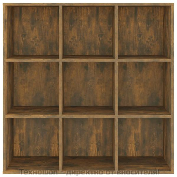 Библиотека, опушен дъб, 98x29x97,5 см