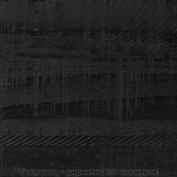 Сайдборд, черен, 110x35x70 см, борова дървесина масив